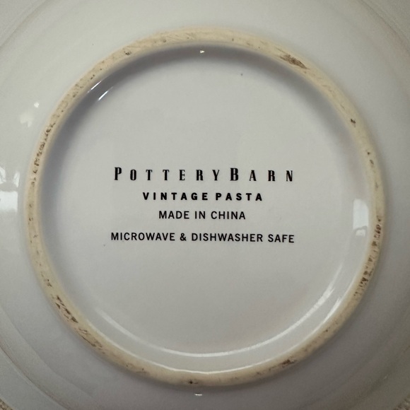 POTTERY BARN 10" PASTA BOWL VINTAGE PASTA "PASTINA GLUTINATA BUITONI" Posters - Picture 5 of 9